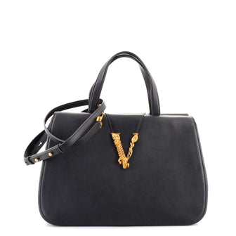 Versace Virtus Tote Leather
