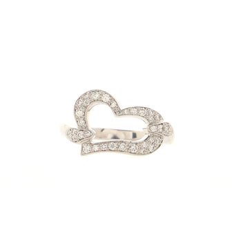 Piaget Limelight Hearts Ring 18K White Gold with Diamonds