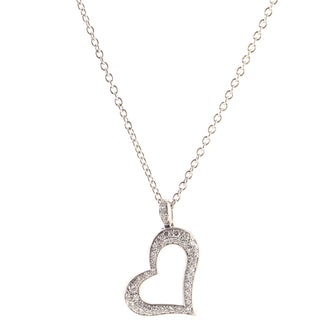 Piaget Limelight Hearts Pendant Necklace 18K White Gold with Diamonds