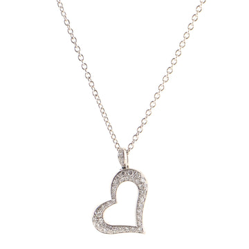 Piaget Limelight Hearts Pendant Necklace 18K White Gold with Diamonds