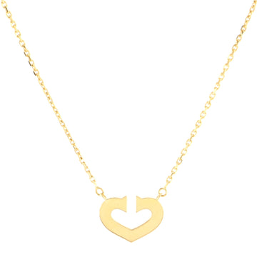 Cartier C Heart de Cartier Pendant Necklace 18K Yellow Gold