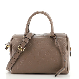 Louis Vuitton Speedy Bandouliere NM Handbag Monogram Empreinte Leather 25