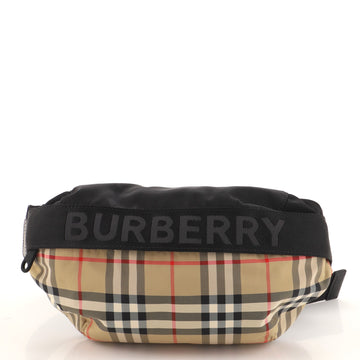 Burberry Bum Bag Vintage Check Canvas with Nylon