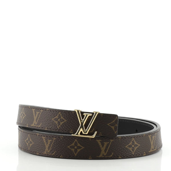 Louis Vuitton LV Iconic Reversible Belt Monogram Canvas and Leather Thin