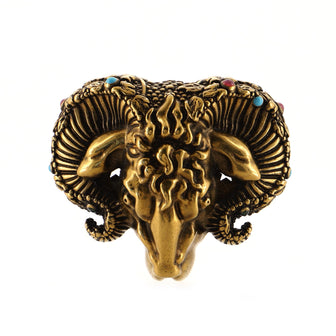Gucci Aries Brooch Metal with Enamel