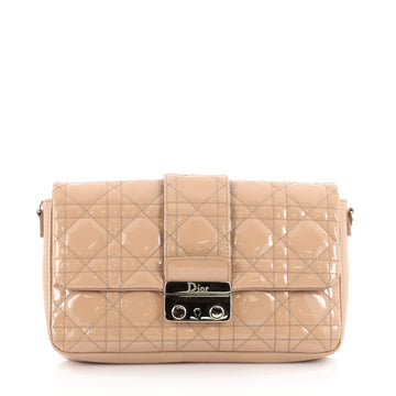Christian Dior New Lock Pouch Cannage Quilt Patent Mini