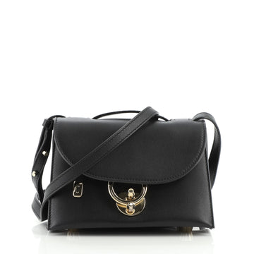 Salvatore Ferragamo Gancio Lock Handle Crossbody Flap Bag Leather Small