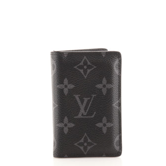 Louis Vuitton Pocket Organizer Monogram Eclipse Canvas