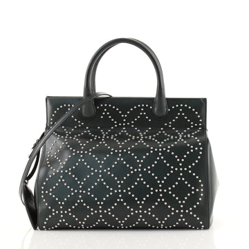 Alaia Snap Tote Studded Leather Medium
