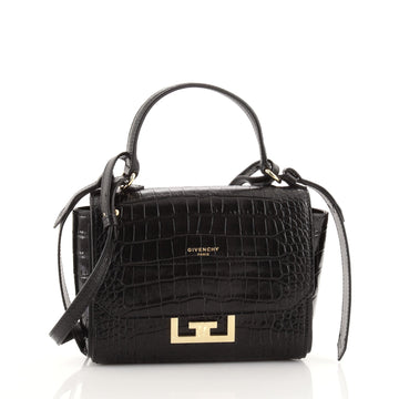 Givenchy Eden Top Handle Bag Crocodile Embossed Leather Mini