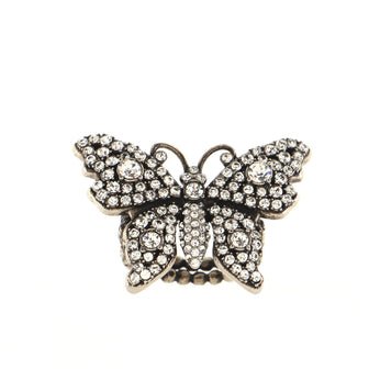 Gucci Butterfly Ring Crystal and Metal