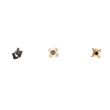 Louis Vuitton Love Letters Timeless Stud Earrings Crystal Embellished Metal