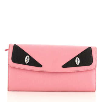 Fendi Monster Continental Wallet Leather