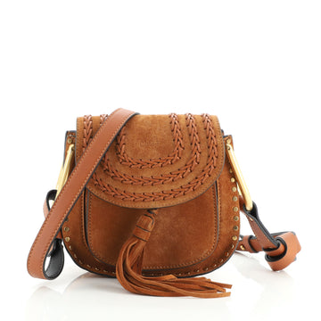 Chloe Hudson Handbag Whipstitch Suede Mini