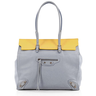 Balenciaga Papier Flap Tote Leather Medium