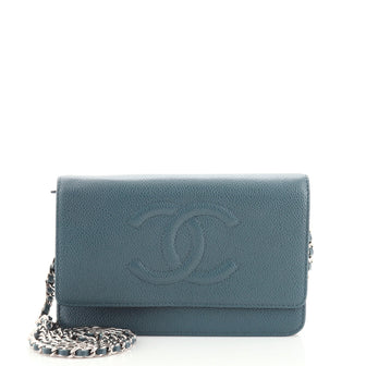 Chanel Timeless Wallet on Chain Caviar
