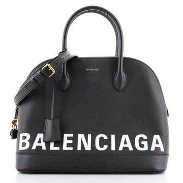 Balenciaga Logo Ville Bag Leather Medium