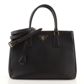 Prada Galleria Double Zip Tote Saffiano Leather Medium