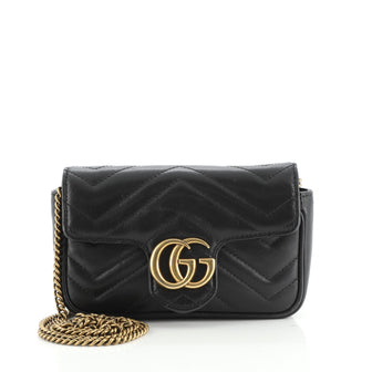 Gucci GG Marmont Flap Bag Matelasse Leather Super Mini