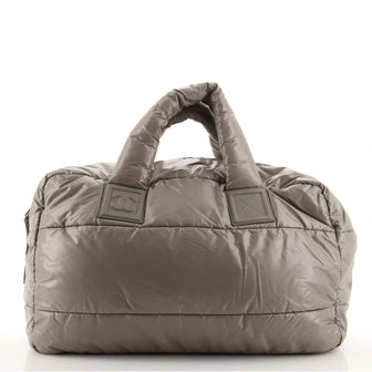 Chanel Coco Cocoon Bowling Bag Quilted Nylon Large