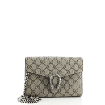 Gucci Dionysus Chain Wallet GG Coated Canvas Small