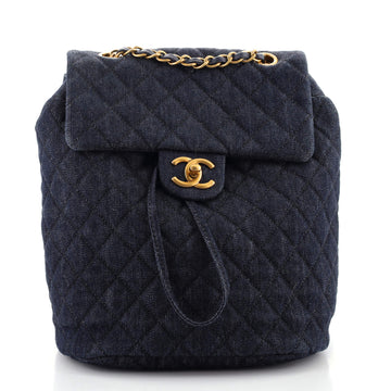 Chanel Urban Spirit Backpack Quilted Denim Small
