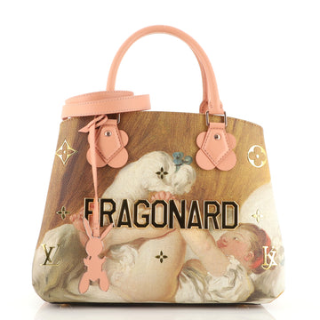 Louis Vuitton Montaigne Handbag Limited Edition Jeff Koons Fragonard Print Canvas MM