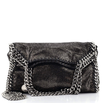 Stella McCartney Falabella Fold Over Crossbody Bag Shaggy Deer Mini