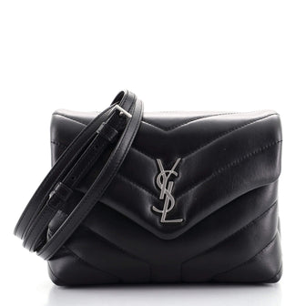 Saint Laurent LouLou Shoulder Bag Matelasse Chevron Leather Toy
