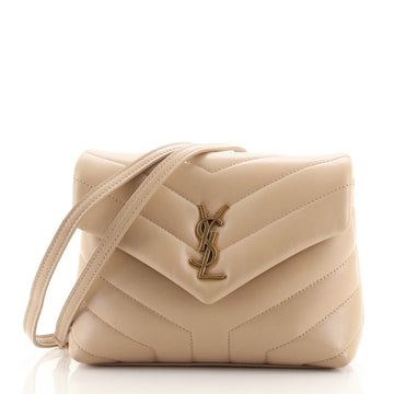 Saint Laurent LouLou Shoulder Bag Matelasse Chevron Leather Toy