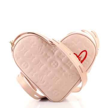Louis Vuitton Coeur Handbag Limited Edition Fall in Love Monogram Embossed Lambskin