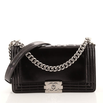 Chanel Reverso Boy Flap Bag Glazed Calfskin Old Medium