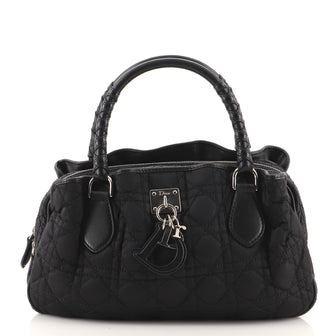 Christian Dior Lovely Satchel Cannage Quilt Nylon