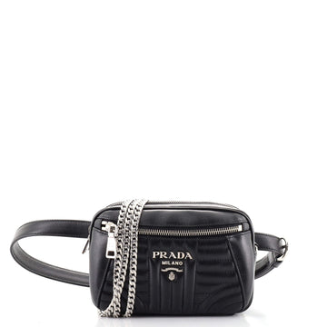 Prada Convertible Belt Bag Diagramme Quilted Leather Small