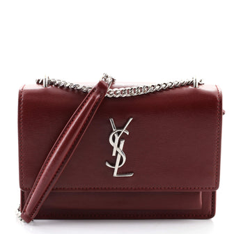 Saint Laurent Sunset Chain Wallet Leather