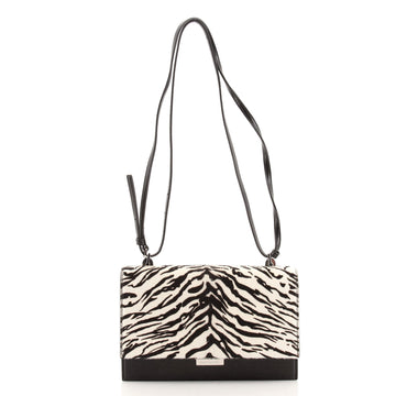 Saint Laurent Babylone Crossbody Bag Leather and Calf Hair Small