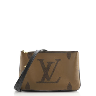 Louis Vuitton Double Zip Pochette Reverse Monogram Giant