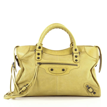 Balenciaga City Classic Studs Perforated Leather Medium