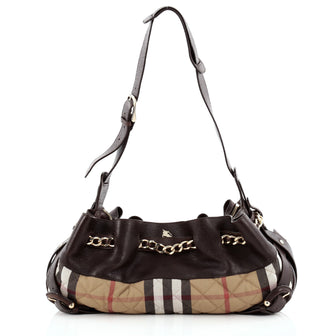 Burberry Margaret Bag Quilted Nova Check Canvas