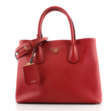 Prada Cuir Double Tote Saffiano Leather Medium