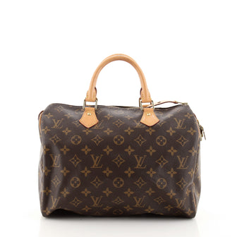 Louis Vuitton Speedy Handbag Monogram Canvas 30