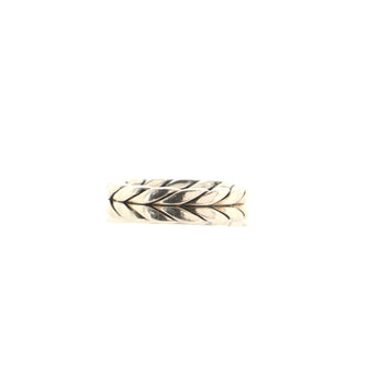 David Yurman Chevron Woven Band Ring Sterling Silver 6mm