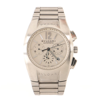 Bvlgari Ergon Chronograph Automatic Watch Stainless Steel 40