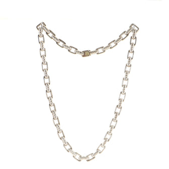 David Yurman Chain Link Necklace Sterling Silver Small