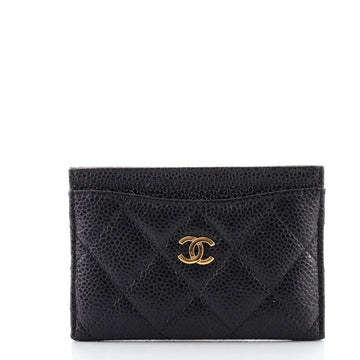 Chanel Classic Card Holder Quilted Caviar
