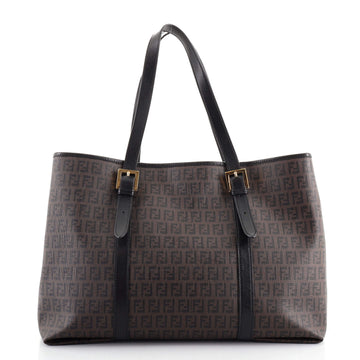 Fendi Belted Handle Tote Zucchino Coated Canvas Large