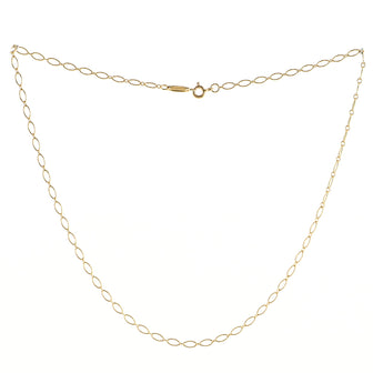 Tiffany & Co. Oval Link Chain Necklace 18K Yellow Gold 16