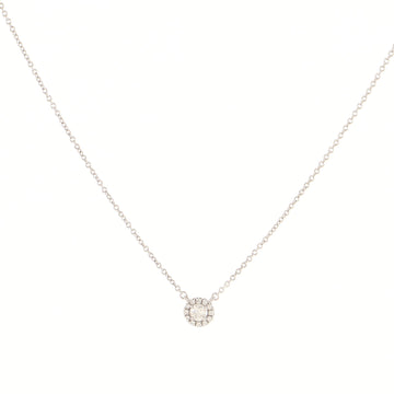 Tiffany & Co. Soleste Round Pendant Necklace Platinum with Diamonds