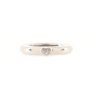 Tiffany & Co. Friendship Heart Ring 18K White Gold with Diamond