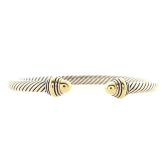 David Yurman Cable Classic Bracelet Sterling Silver with 14K Yellow Gold 5mm